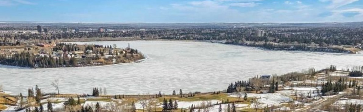 lakeview in winter